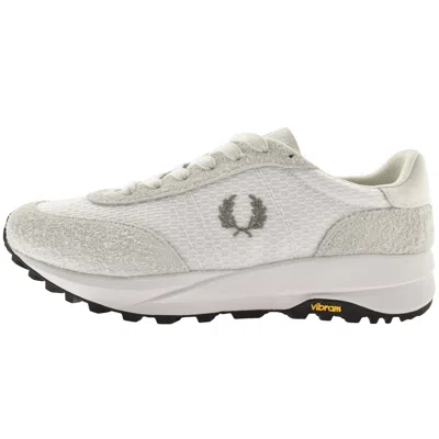 Fred Perry Hairy Suede Trainers White