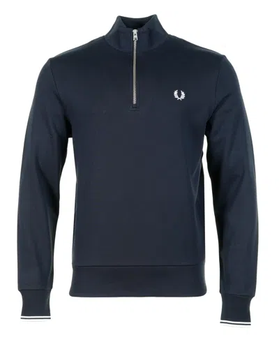Fred Perry Half Zip Sweatshirt Navy
