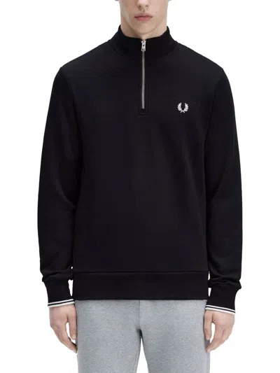 FRED PERRY FRED PERRY HALF ZIPPER SWEATSHIRT