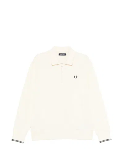 FRED PERRY HALF-ZIP COLLARED SWEATSHIRT