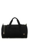 Fred Perry Travel Bag Featuring Gold-tone Hardware In Black