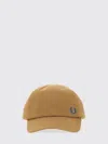 Fred Perry Logo-embroidered Cap In Brown
