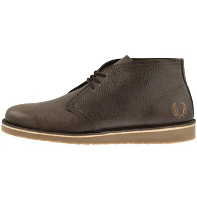 Fred Perry Hawley Leather Shoes Brown