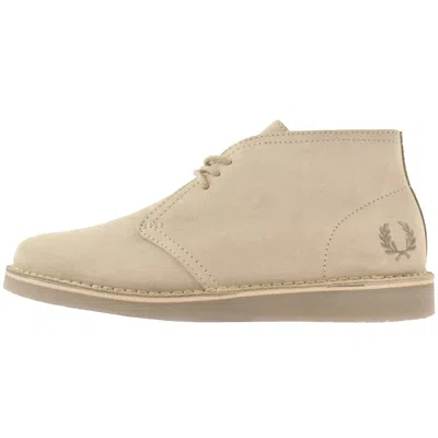 Fred Perry Hawley Suede Shoes Beige