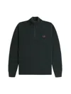 Fred Perry Shirt With Zip. In Black