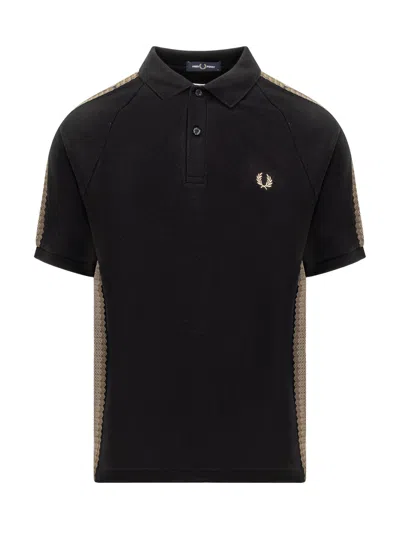 Fred Perry Honey Polo Shirt In Black