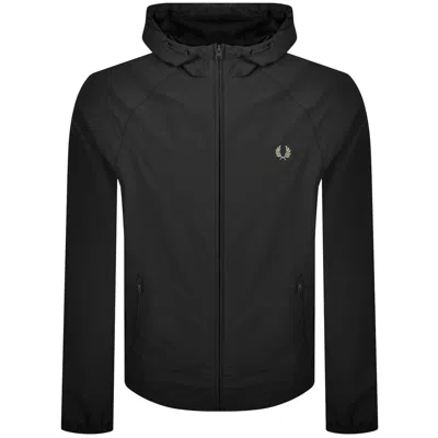 Fred Perry Hooded Shell Jacket Black