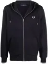 Fred Perry Hooded Zip Through Sweatshirt