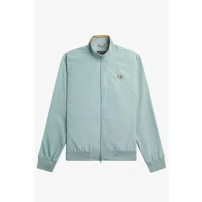 Fred Perry J2660 Brentham Jacket Silver Blue In Metallic