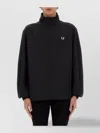 Fred Perry Relaxed-fit Jacket With High Collar And Full Zip Closure