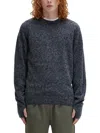 Fred Perry Mens Boucle Knit Crew Neck Sweater In Gray