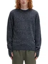 Fred Perry Mens Boucle Knit Crew Neck Sweater In Gray