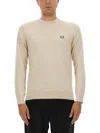 Fred Perry Classic Crew Neck Jersey In Multi