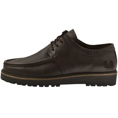 Fred Perry Kenny Low Leather Shoes Brown