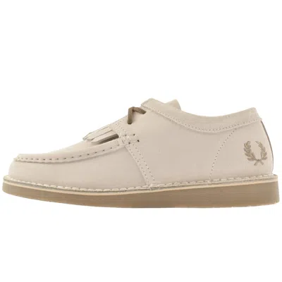 Fred Perry Kenny Low Suede Shoe Cream