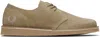 Fred Perry Khaki Linden Suede Derbys In Neutral
