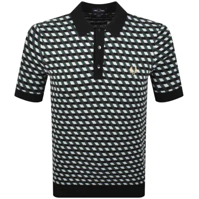 Fred Perry Knit Polo Shirt Black