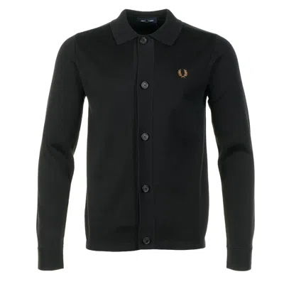 Fred Perry Knitted Overshirt Black