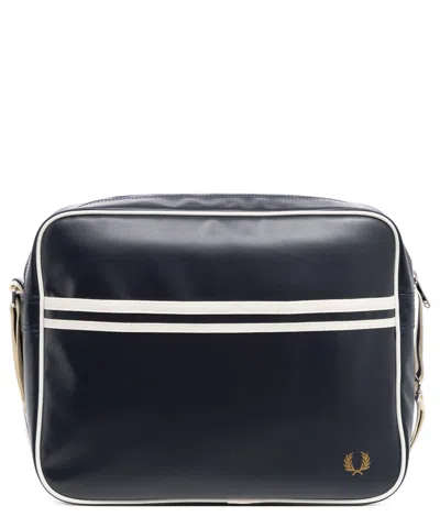 Fred Perry Laurel Wreath Crossbody Bag In Blue