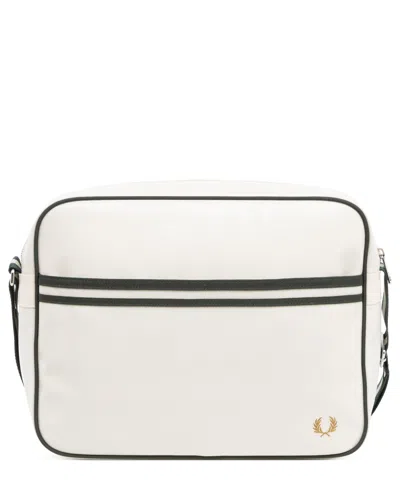 Fred Perry Laurel Wreath Crossbody Bag In White