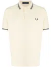 Fred Perry Laurel Wreath-embroidered Cotton Polo Shirt In Yellow