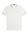 Fred Perry Mens Light Ecru M12 Twin Tipped Polo Shirt In Multi