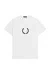 Fred Perry Laurel Wreath Graphic T Shirt White In White