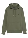 Fred Perry Laurel-wreath Hoodie In Green