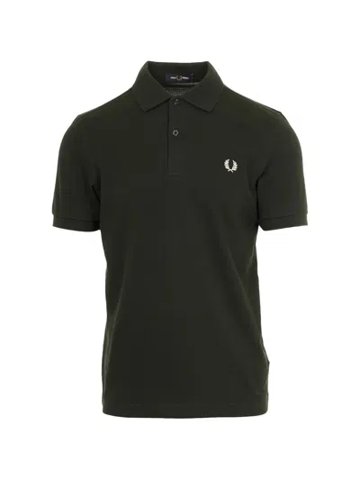 Fred Perry Laurel-wreath Polo Top In Black