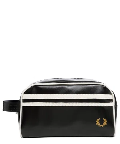 Fred Perry Laurel Wreath Toiletry Bag In Black