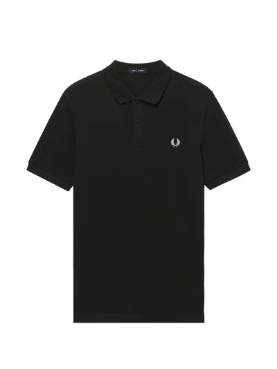 Fred Perry Laurel-embroidered Polo Shirt In Green