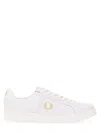 Fred Perry Men's Shoes Leather Trainers Sneakers  B721 In White