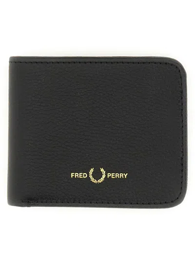 Fred Perry Leather Wallet In Black