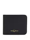 Fred Perry Scotchgrain Wallet Black In Black