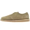 Fred Perry Khaki Linden Suede Derbys In Neutral