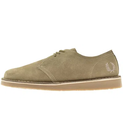 Fred Perry Linden Suede Shoes Green