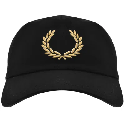 Fred Perry Logo Baseball Cap Black