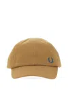 Fred Perry Logo-embroidered Cap In Brown