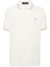 Fred Perry Logo-embroidered Cotton Polo Shirt In 中性色