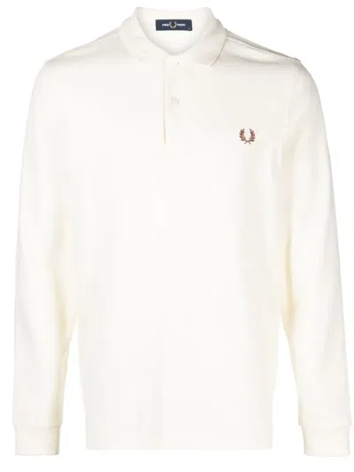 Fred Perry Fp Long Sleeve Plain Shirt Clothing In Neutral