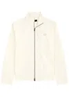FRED PERRY LOGO-EMBROIDERED COTTON TRACK JACKET
