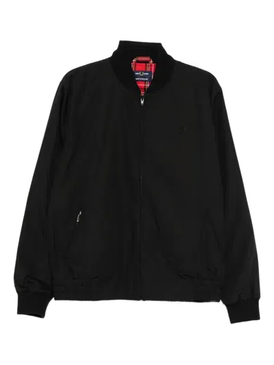 Fred Perry Logo-embroidered Jacket In Black