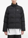 Fred Perry Logo-embroidered Padded Jacket In Black