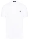Fred Perry Laurel Wreath-embroidered Polo Shirt In White