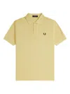 Fred Perry Mens Champions Gold Brand-embroidery Short-sleeves Cotton-knit Polo Shirt Xxl In Yellow