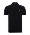 Fred Perry Logo-embroidered Polo Shirt In Black