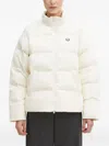 Fred Perry Logo-embroidered Puffer Jacket In White