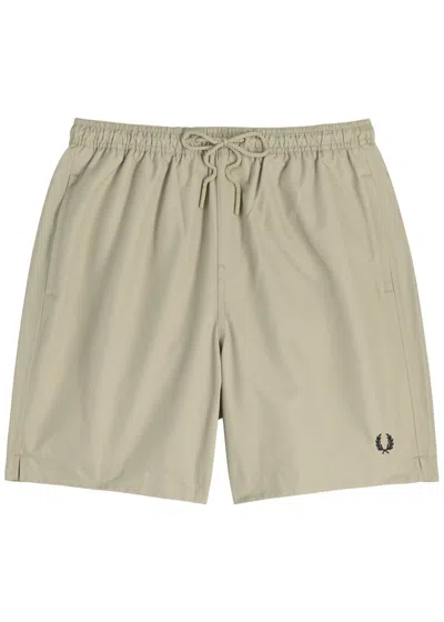 Fred Perry Logo-embroidered Shell Swim Shorts