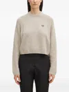 Fred Perry Logo-embroidered Sweater In Gray