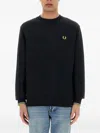 Fred Perry Sweatshirt With Logo In Black